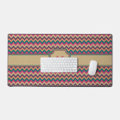 Tropische zigzag bureaumat (Keyboard & Muis)