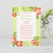 Tropische zomer BBQ Kaart (Staand voorkant)