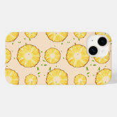 TROPISCHE ZOMER FRUIT ananas Slice patroon Case-Mate iPhone Case (Achterkant (horizontaal))
