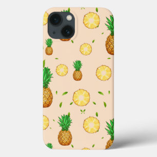 TROPISCHE ZOMER FRUIT ananas Slice patroon iPhone 13 Hoesje