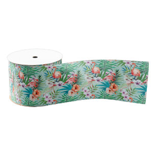 Tropische zomer grosgrain lint
