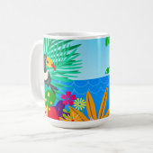 Tropische zomer koffiemok (Voorkant links)