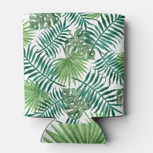 Tropische zomer Leaf Bachelorette Crew Blikjeskoeler (Achterkant)