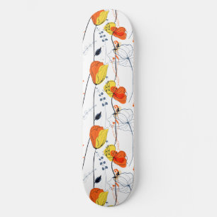 Tropische zomer   Mooie gele bloemblaadjes Design Skateboard