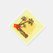 Tropische zomer servet (Hoek)