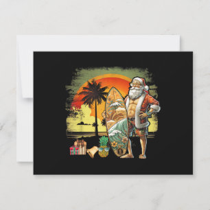 Tropische Zomer Surfende Kerstman 6 Pack Kerstmis