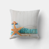 Tropische Zomer van Starfish Beach Kussen (Achterkant)