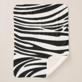 Tropische zomer Zebra Stripes Trendy Pattern Sherpa Deken (Voorkant)