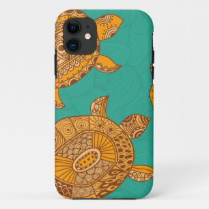 Tropische Zomer Zeeschildpadden iPhone 5 5S 11 Hoesje
