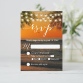 Tropische zomer Zonnestrand Beach Weddenschap RSVP Kaartje (Staand voorkant)