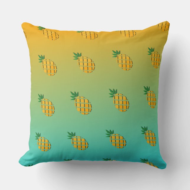 Tropische zomerananas kussen (Voorkant)