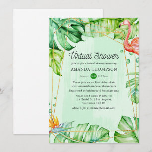 Tropische zomergeometrische virtuele Vrijgezellenf Kaart