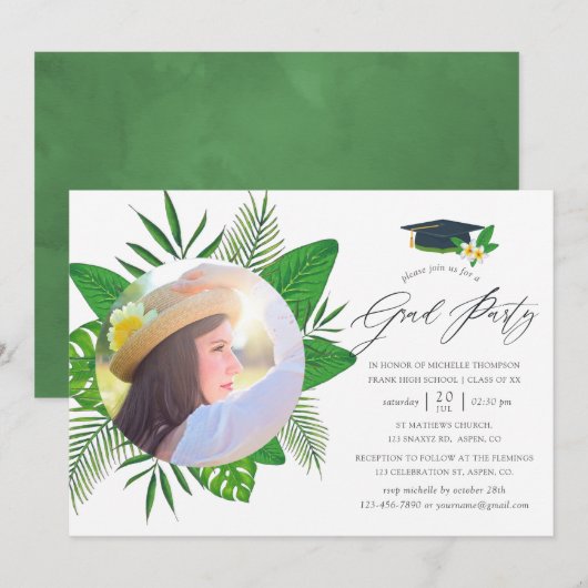 Tropische zomergradatie kaart (Voorkant / Achterkant)