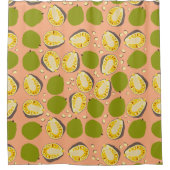 Tropische zomerjassen Pattern - Exotic Fruit Douchegordijn (Voorkant)