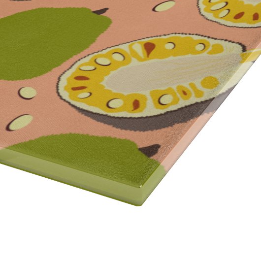 Tropische zomerjassen Pattern - Exotic Fruit Snijplank (Hoek)