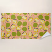 Tropische zomerjassen Pattern - Exotic Fruit Strandlaken (Voorkant)