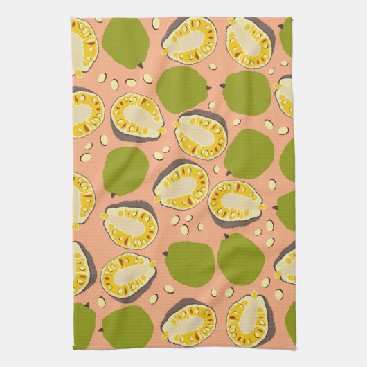 Tropische zomerjassen Pattern - Exotic Fruit Theedoek (Verticaal)