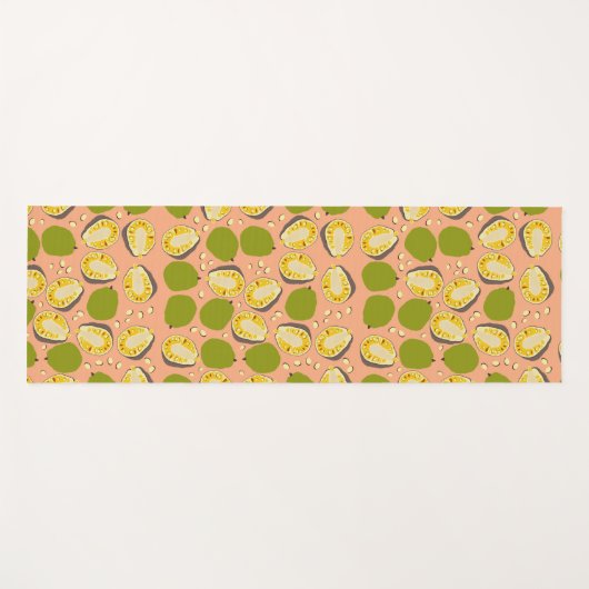 Tropische zomerjassen Pattern - Exotic Fruit Yogamat (Voorkant (horizontaal))