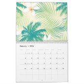 Tropische zomerpalmbomen kalender (Feb 2026)