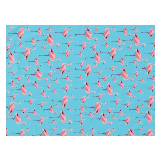 Tropische zomerroze Flamingo patroon Tafelkleed (Voorkant (Horizontaal))