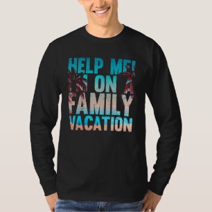 Tropische zomervakantie helpt me om op een gezin t t-shirt