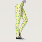 Tropische zomerweddenschap Ananas en palmbladeren Leggings (Rechts)