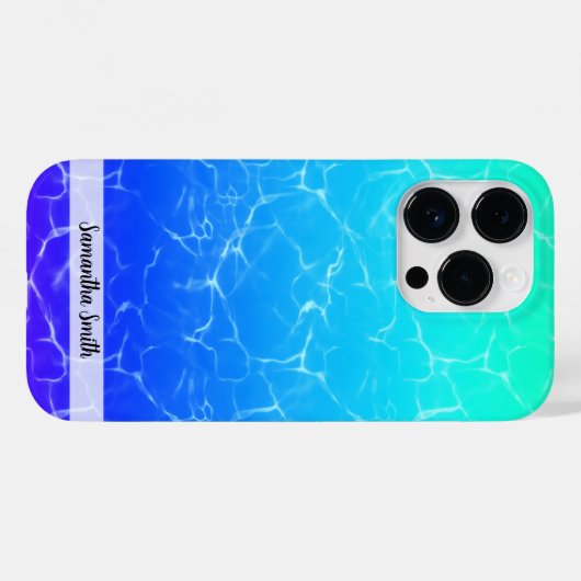 Tropische zon en kristalhelder veelkleurig water Case-Mate iPhone case (Achterkant (horizontaal))