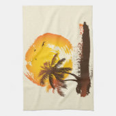 Tropische zon theedoek (Verticaal)