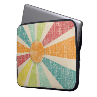 Tropische zonnebrand Tangerine verhit Laptop Sleeve