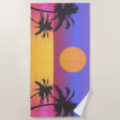 Tropische zonnefoto strandlaken (Voorkant)