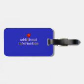 Tropische zonnepalmbomen bagagelabel (Achterkant horizontaal)