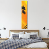 Tropische zonsondergang 3-4 canvas afdruk (Insitu (Slaapkamer))