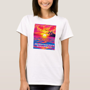 Tropische Zonsondergang Bliss  T-shirt