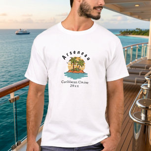 Tropische zonsondergang Kaaimaneneiland cruise per T-shirt