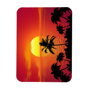 Tropische Zonsondergang Magneet