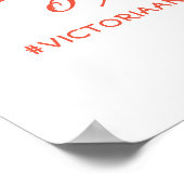 Tropische Zonsondergang Palm Tree Beach Bruiloft W Poster (Hoek)