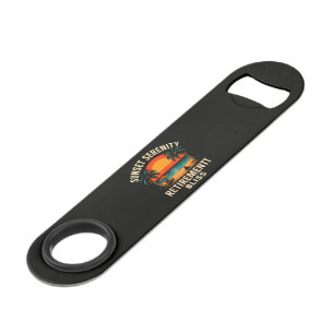 Tropische Zonsondergang Sereniteit Pensioen Strand Speed Flessenopener