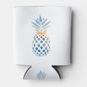 Tropische Zonsondergang Strand Ananas met Oceaan Blikjeskoeler (Voorkant)