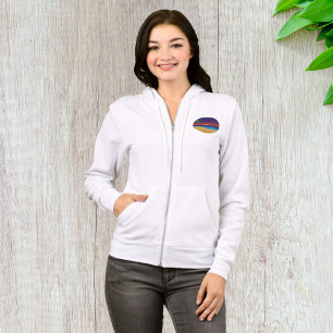 Tropische Zonsondergang Strand Palmbladeren Oceaan Hoodie