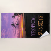 Tropische Zonsondergangen Strandlaken (Voorkant)