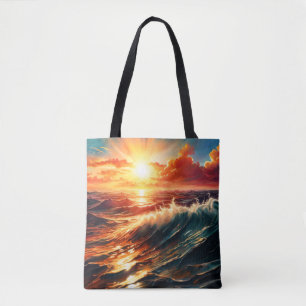 Tropische zonsopgang draagtas