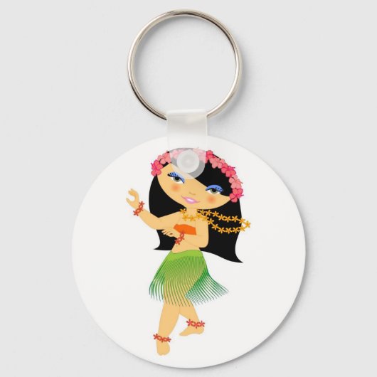 Tropo Girl hulla dancer Sleutelhanger (Voorkant)