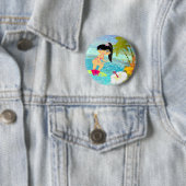 Tropo Girl Ronde Button 5,7 Cm (In situ)