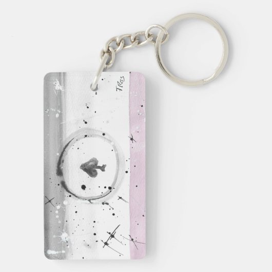 TROS Asexual (Ace) pride sleutelhanger (achterkant)