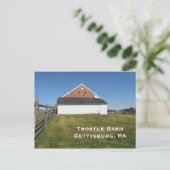 Trostle Barn in Gettysburg PA Briefkaart (Staand voorkant)