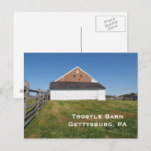 Trostle Barn in Gettysburg PA Briefkaart (Voorkant / Achterkant)