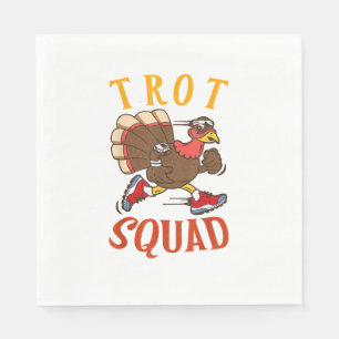 Trot Squad Shirt Thanksgiving Turkije Trot Costume Servet