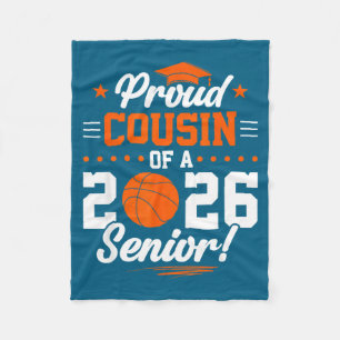 Trote neef 2026 Senior Basketbal Kunstwerk Fleece Deken