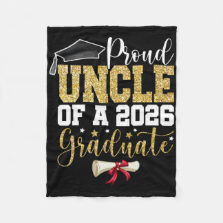 Trote Oom Van Afgestudeerde Senior 2026 Familie Af Fleece Deken