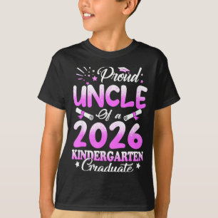 Trote oom van een afstudeerklasse 2026 bloem t-shirt